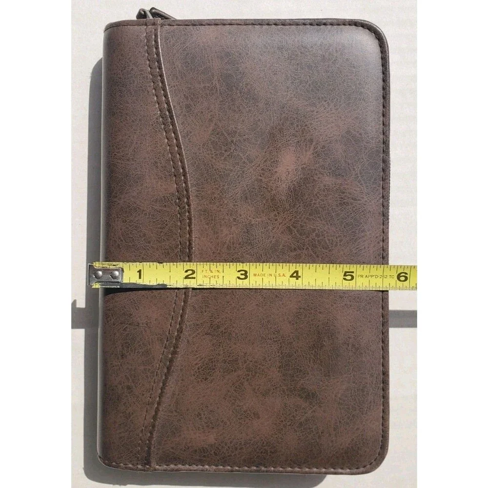 Day-Timer Brown 6 Ring Planner Organizer 8.5